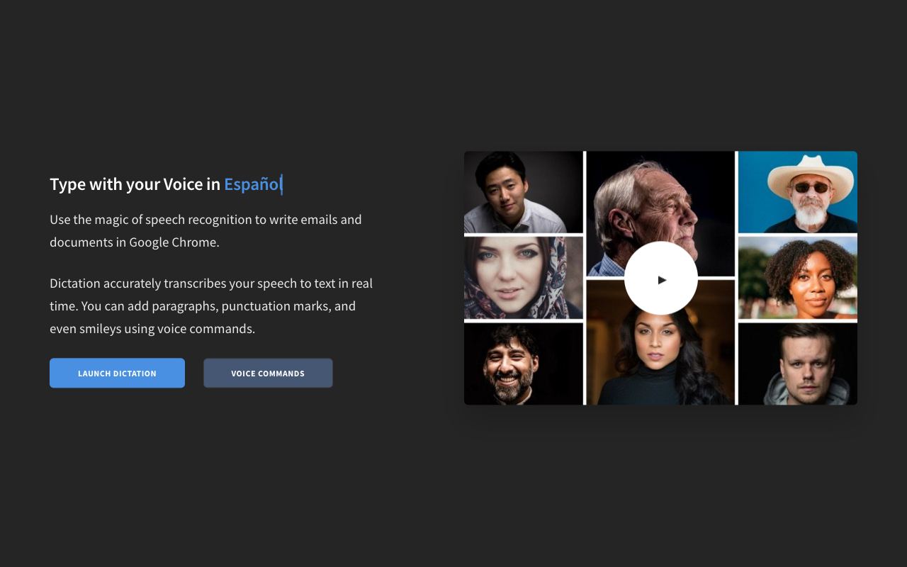 Dictation Io — website screenshot