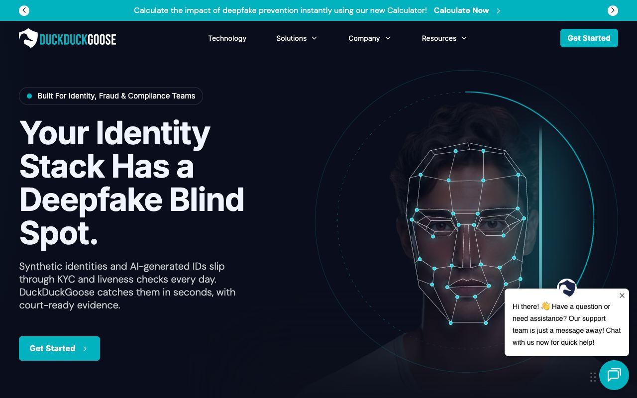DuckDuckGoose — website screenshot