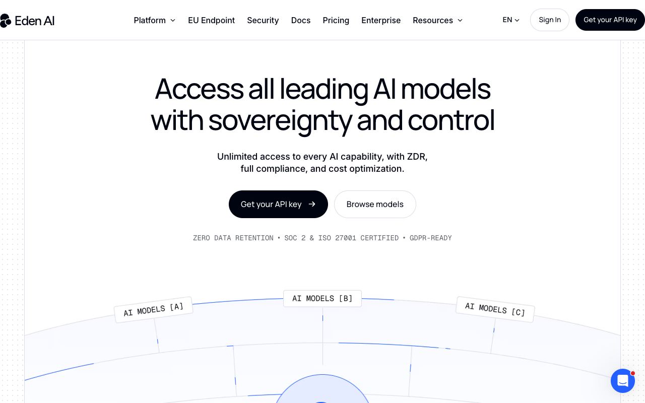 Eden AI — website screenshot