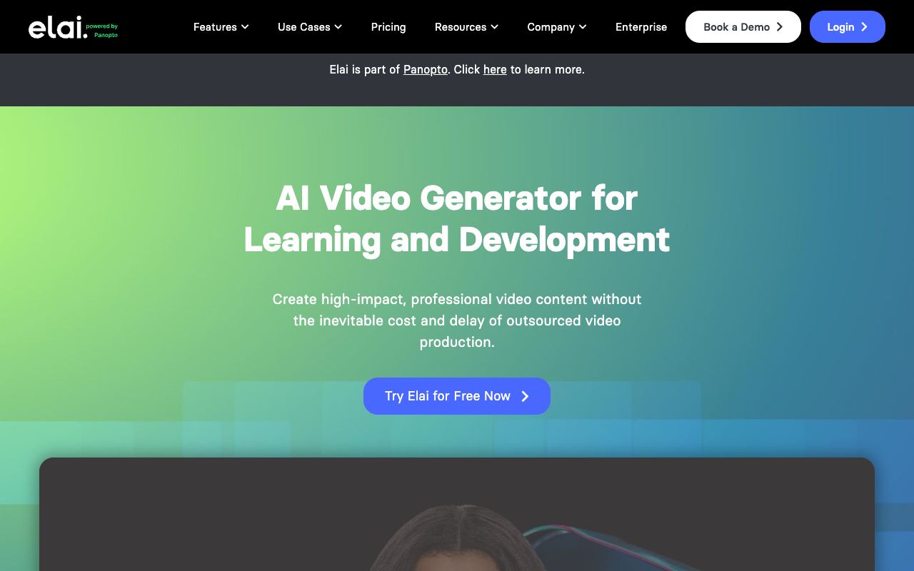 Elai — website screenshot
