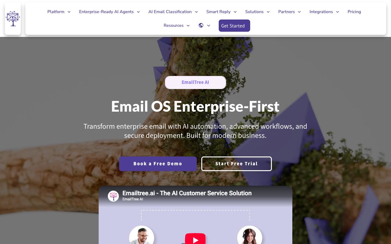 EmailTree.ai — website screenshot