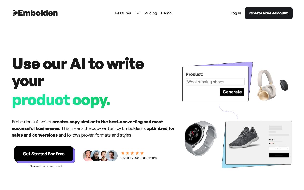 Embolden — website screenshot