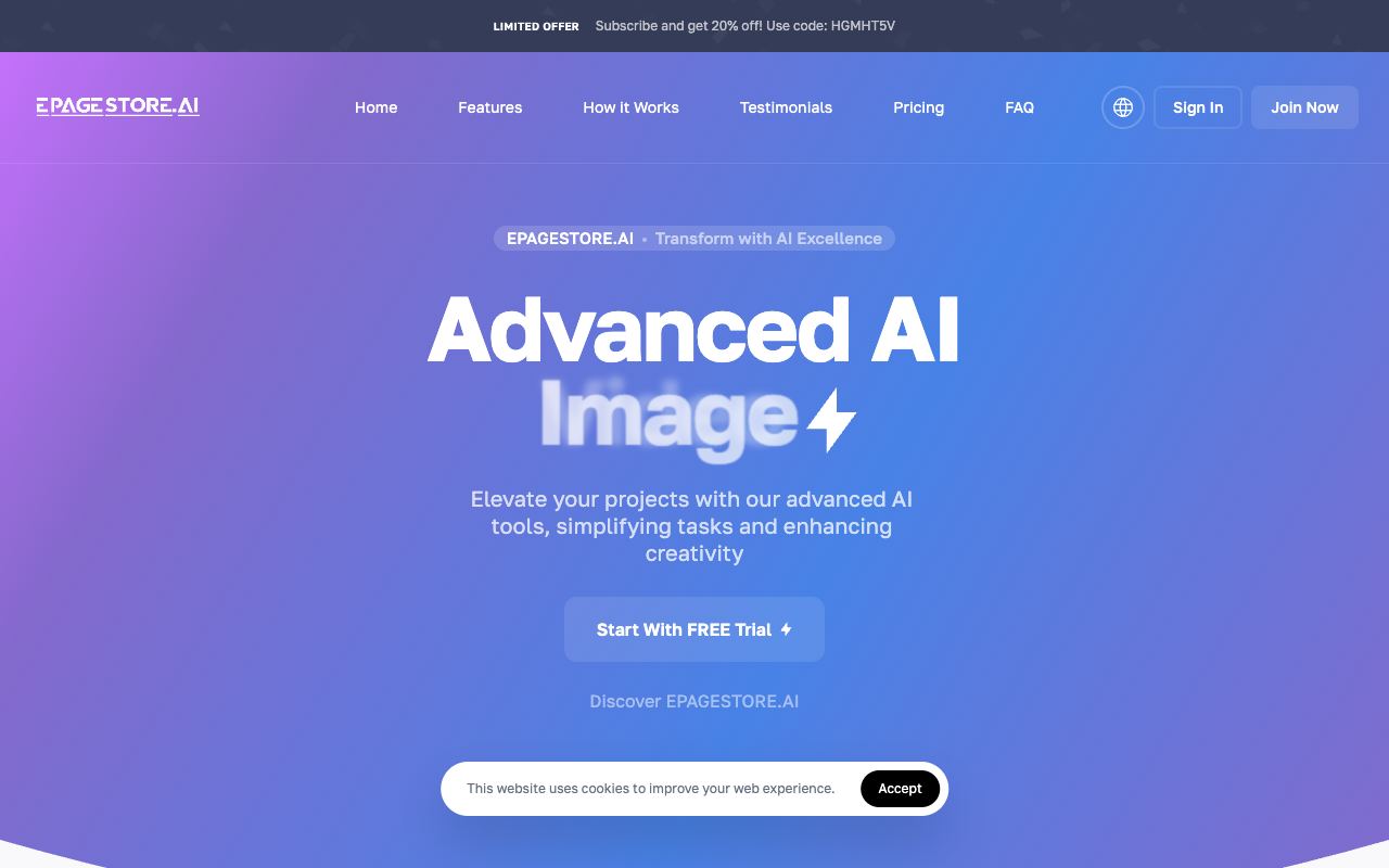 Epagestore — website screenshot