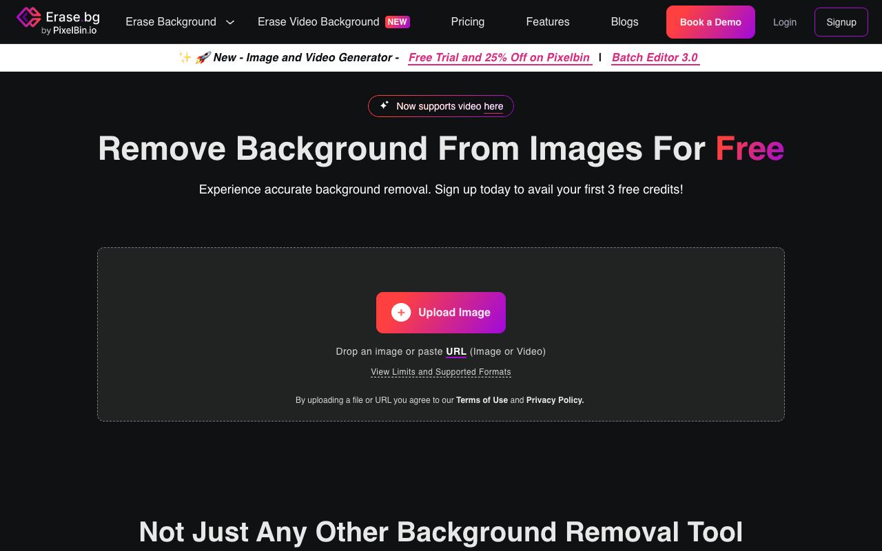Erase.bg — website screenshot