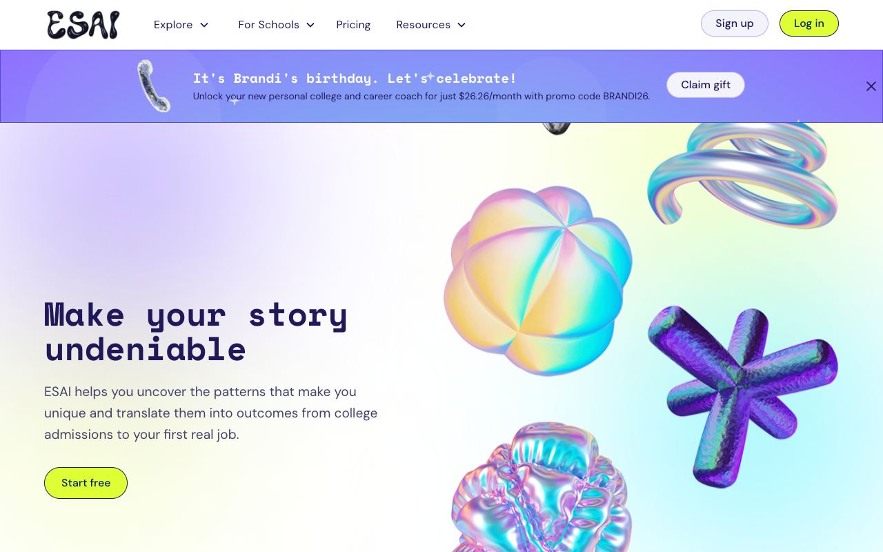 ESAI — website screenshot