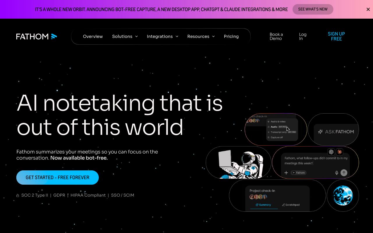 Fathom AI — website screenshot