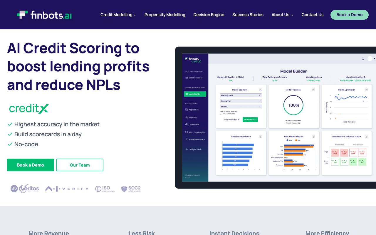 Finbots — website screenshot