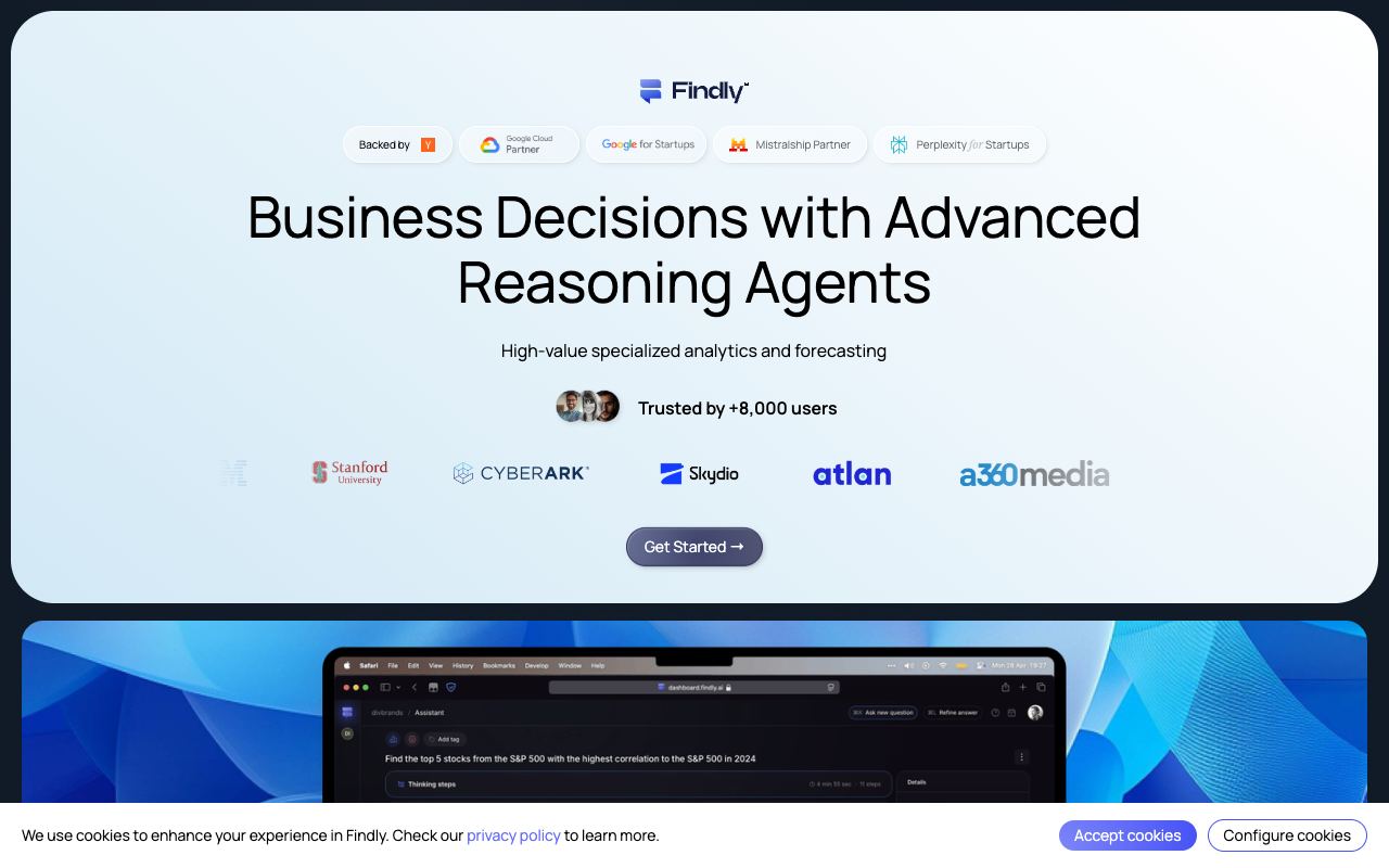 Findly — website screenshot