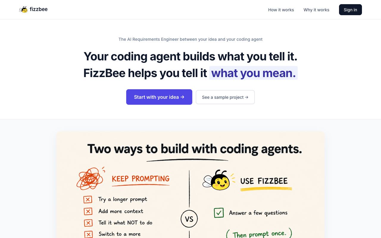 FizzBee — website screenshot