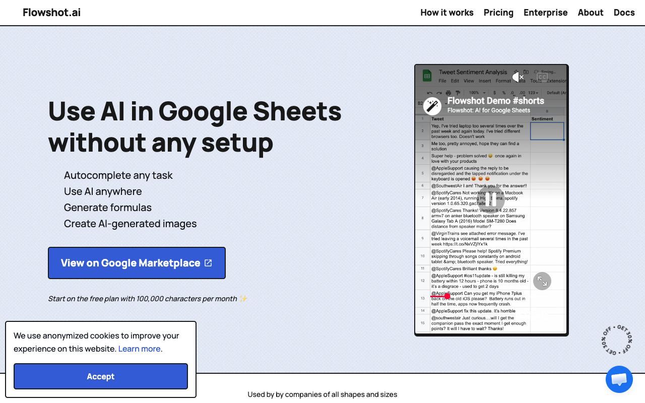Flowshot — website screenshot