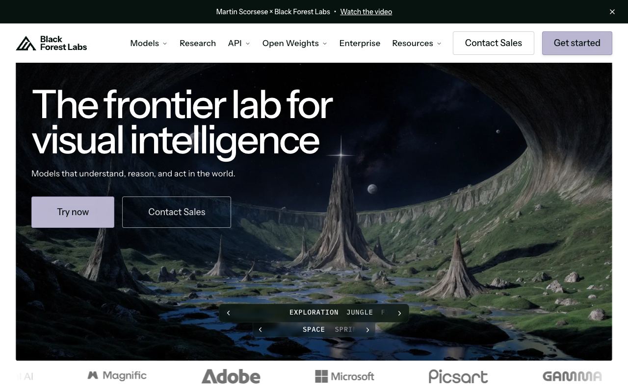 FLUX — website screenshot