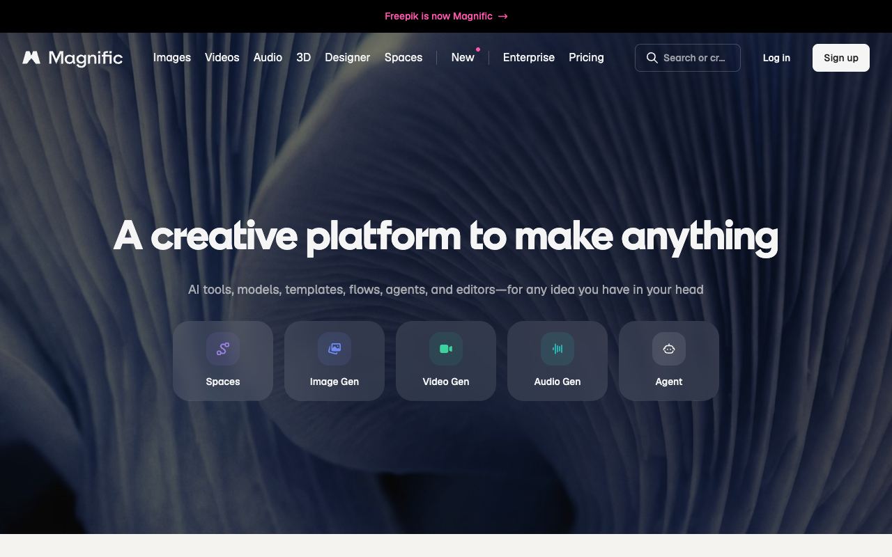 Freepik AI — site ekran görüntüsü