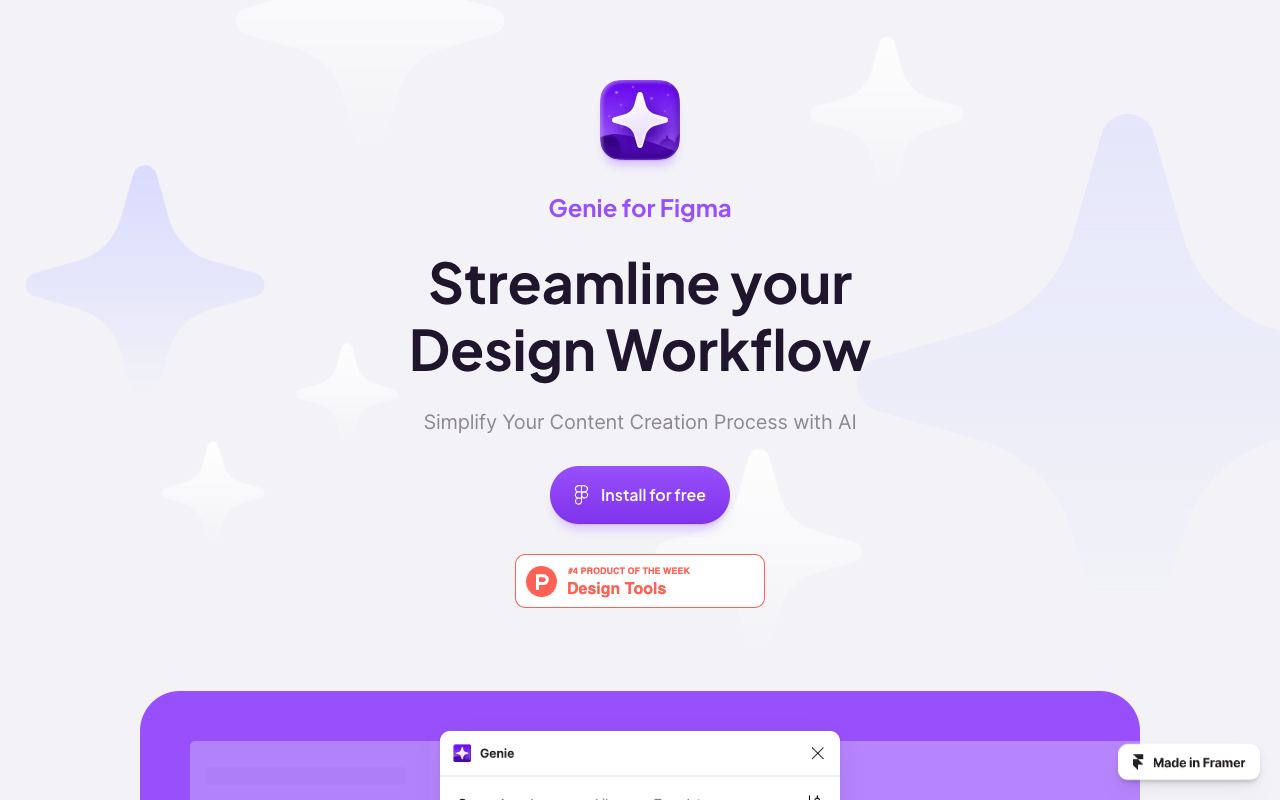 Genie — website screenshot