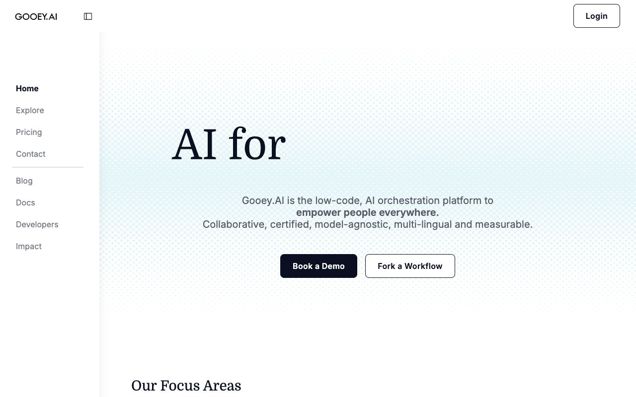 Gooey.AI — website screenshot