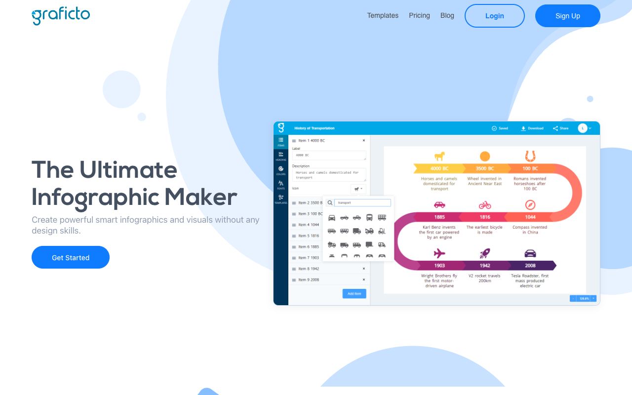 Graficto — website screenshot