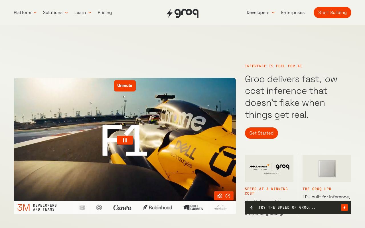 Groq — website screenshot