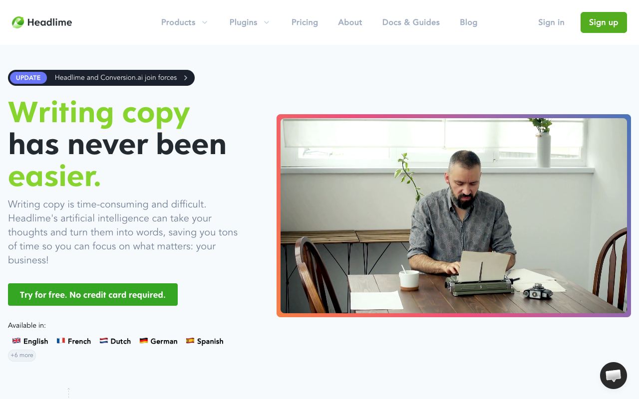 Headlime — website screenshot