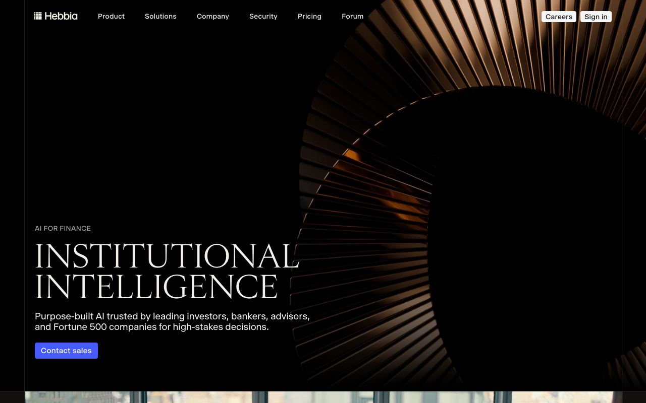 Hebbia — website screenshot