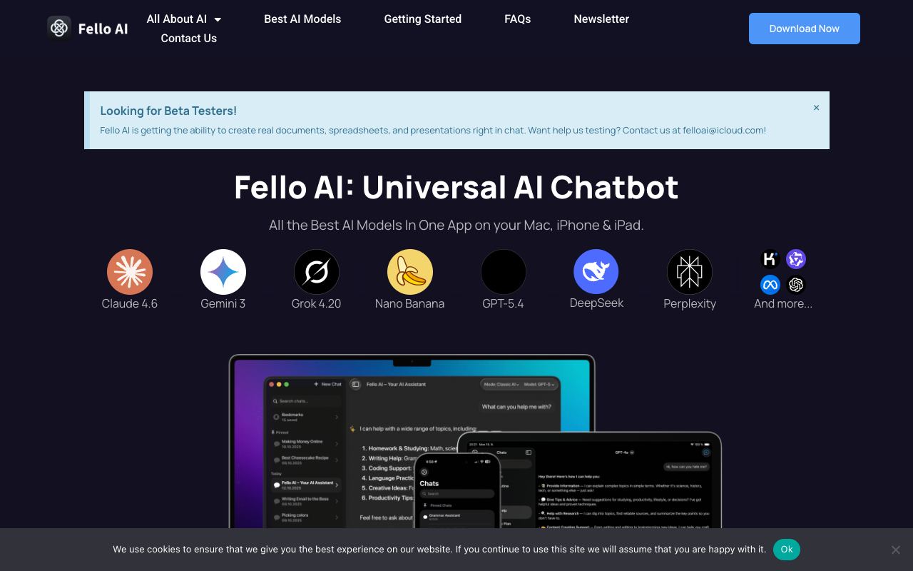 Fello AI — website screenshot