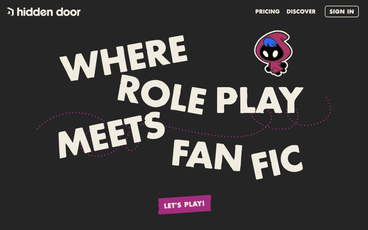 Hidden Door — website screenshot