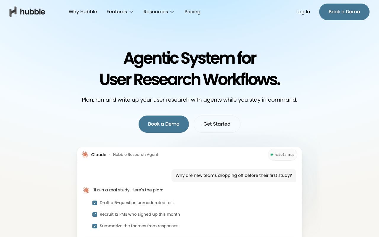 Hubble — website screenshot