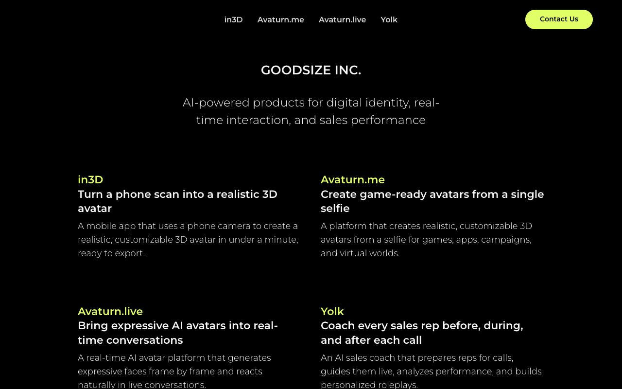 In3d — website screenshot