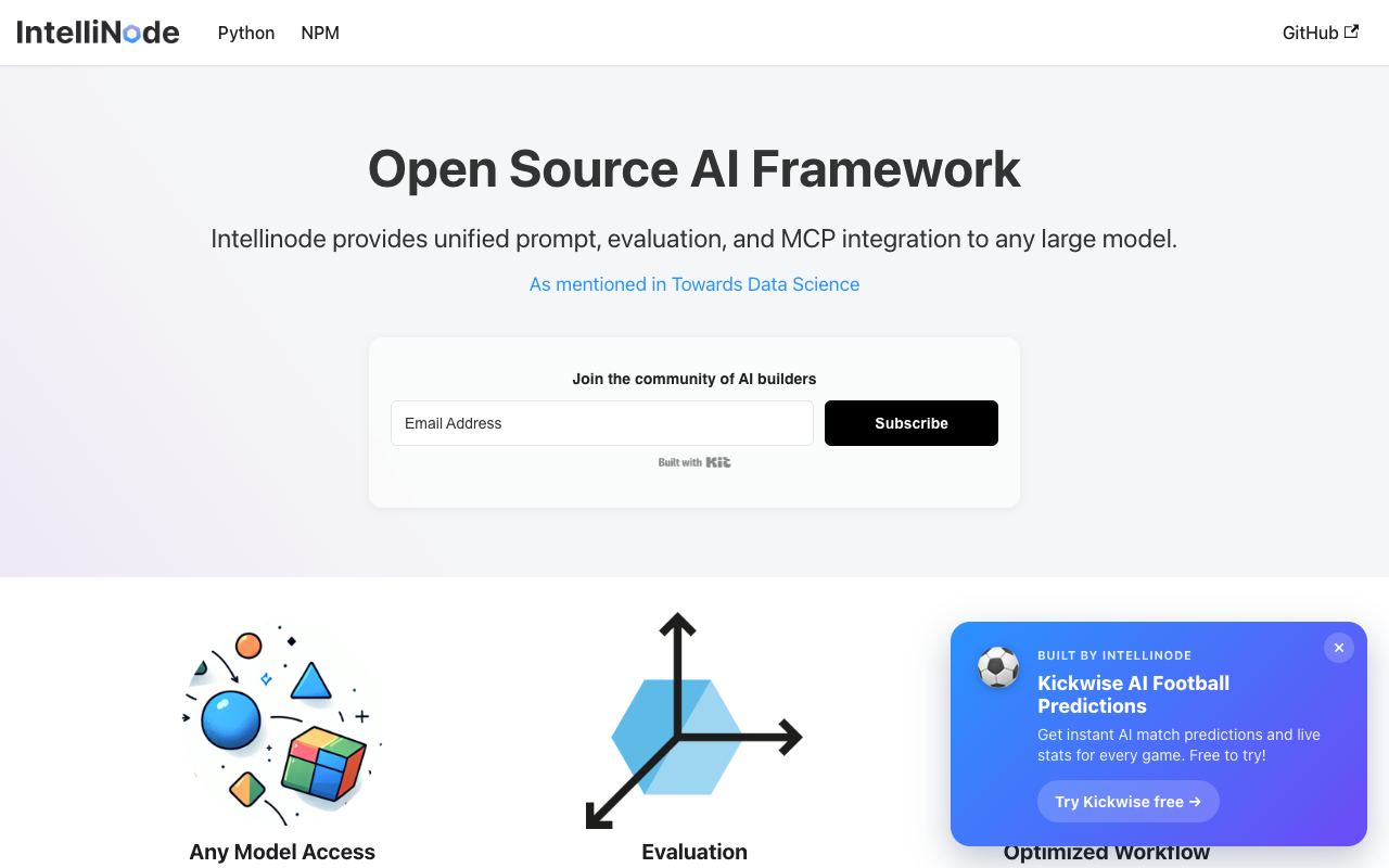 Intellinode — website screenshot