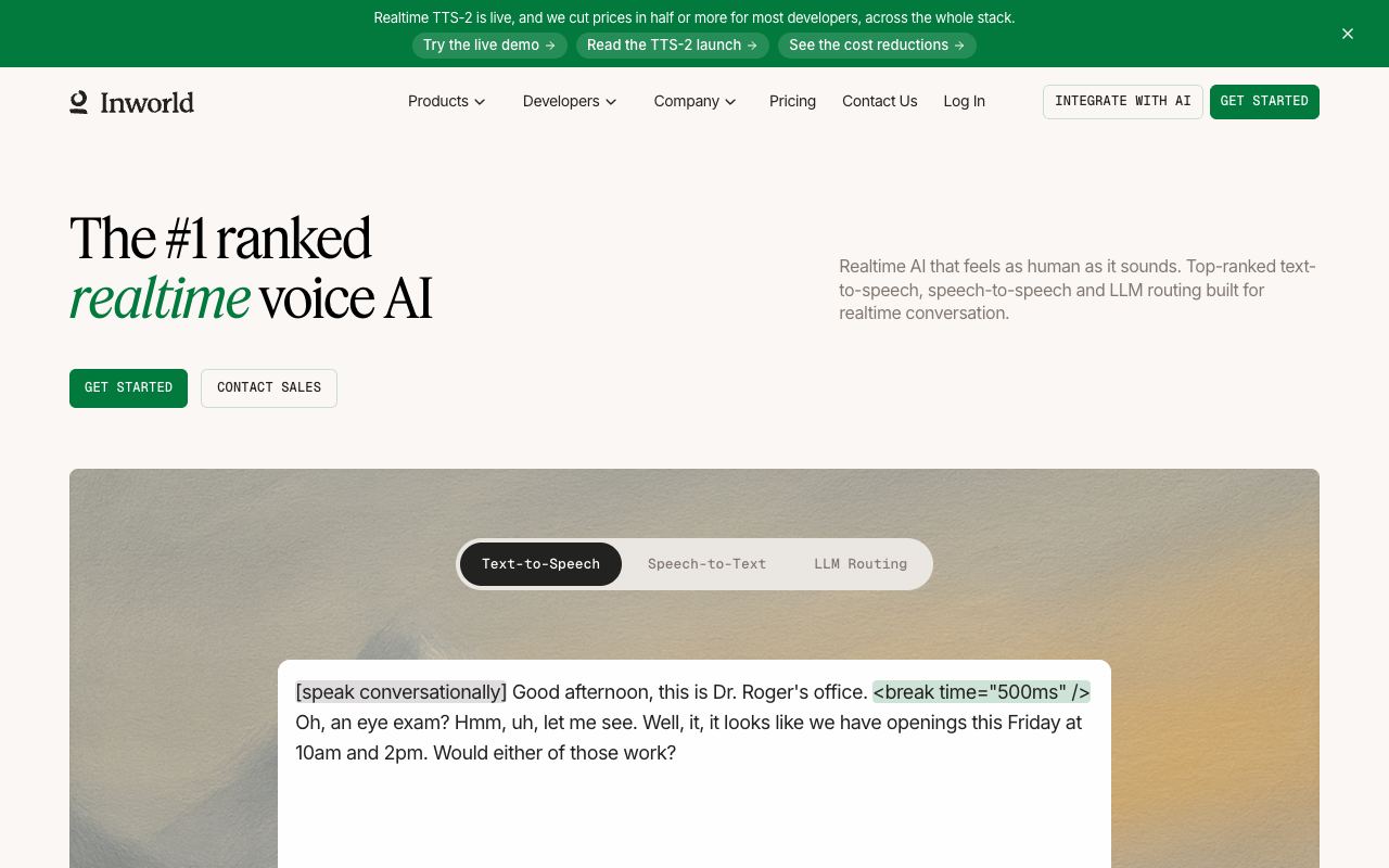 Inworld AI — website screenshot
