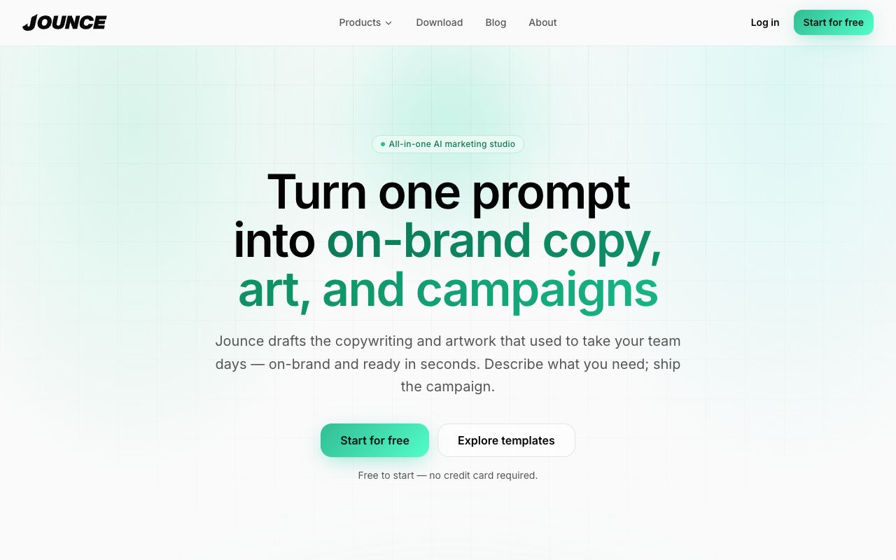 Jounce — website screenshot