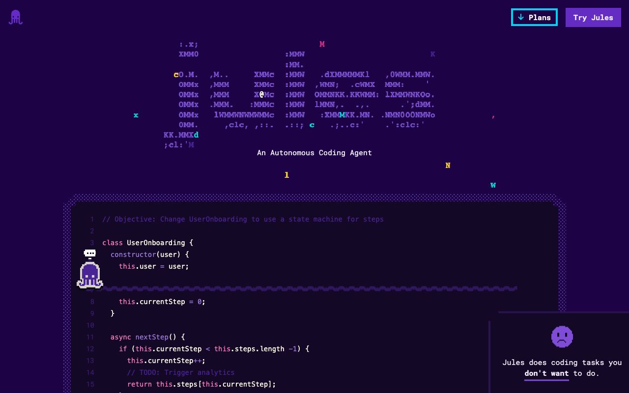 Jules — website screenshot