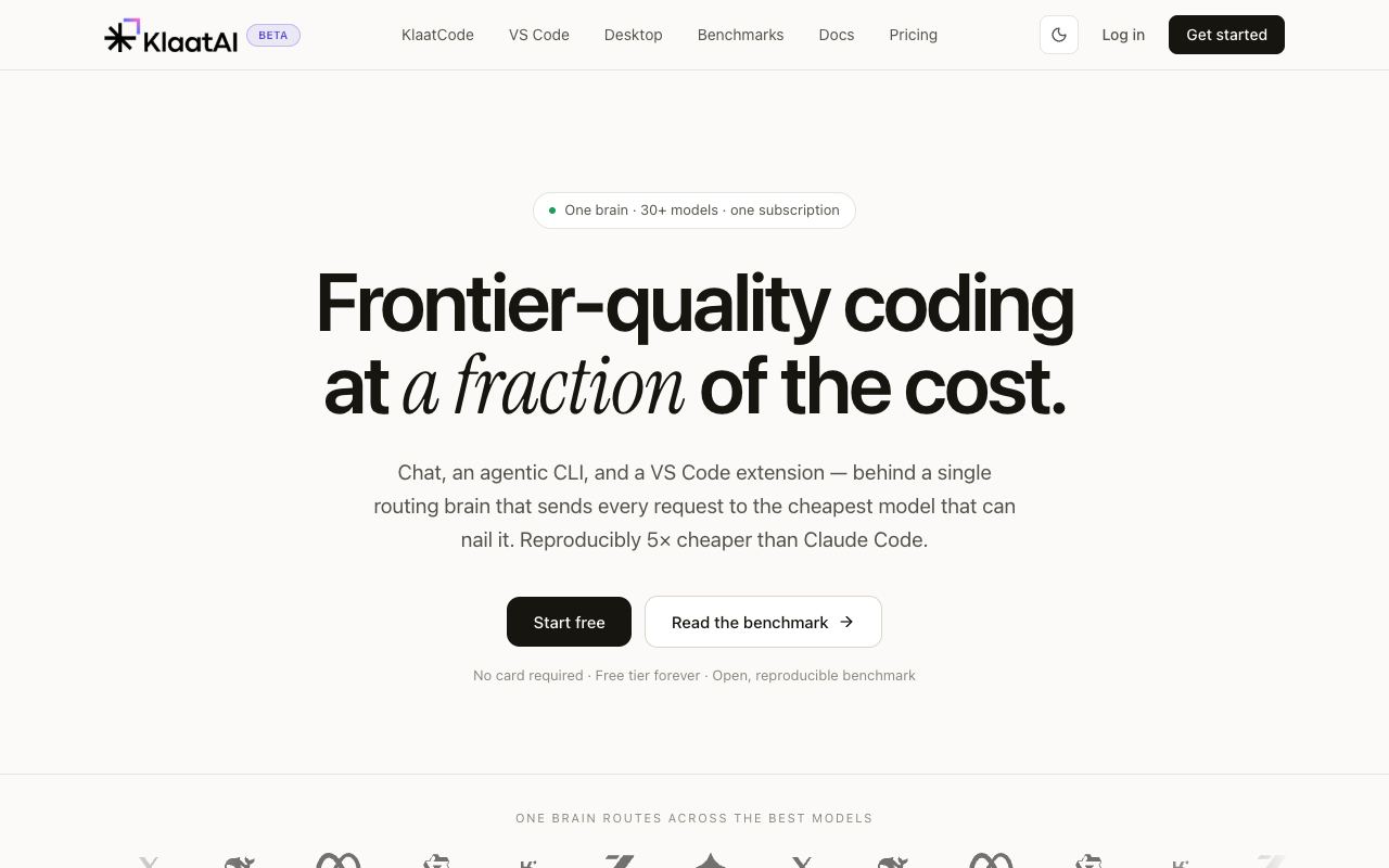 KlaatCode — website screenshot