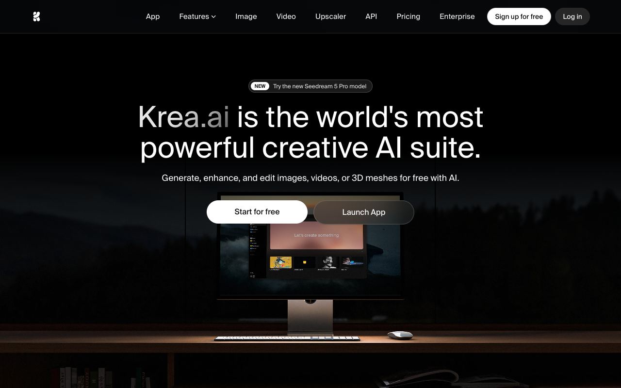 Krea — website screenshot