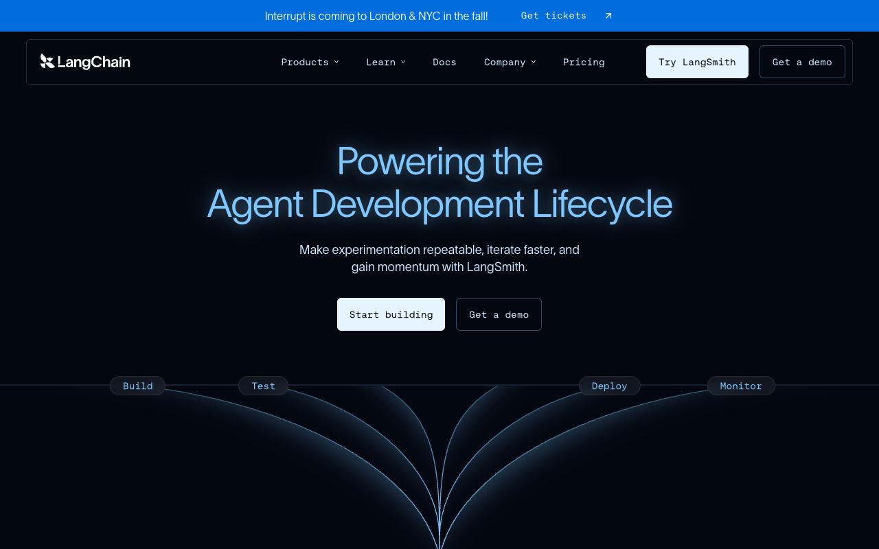 LangChain — website screenshot