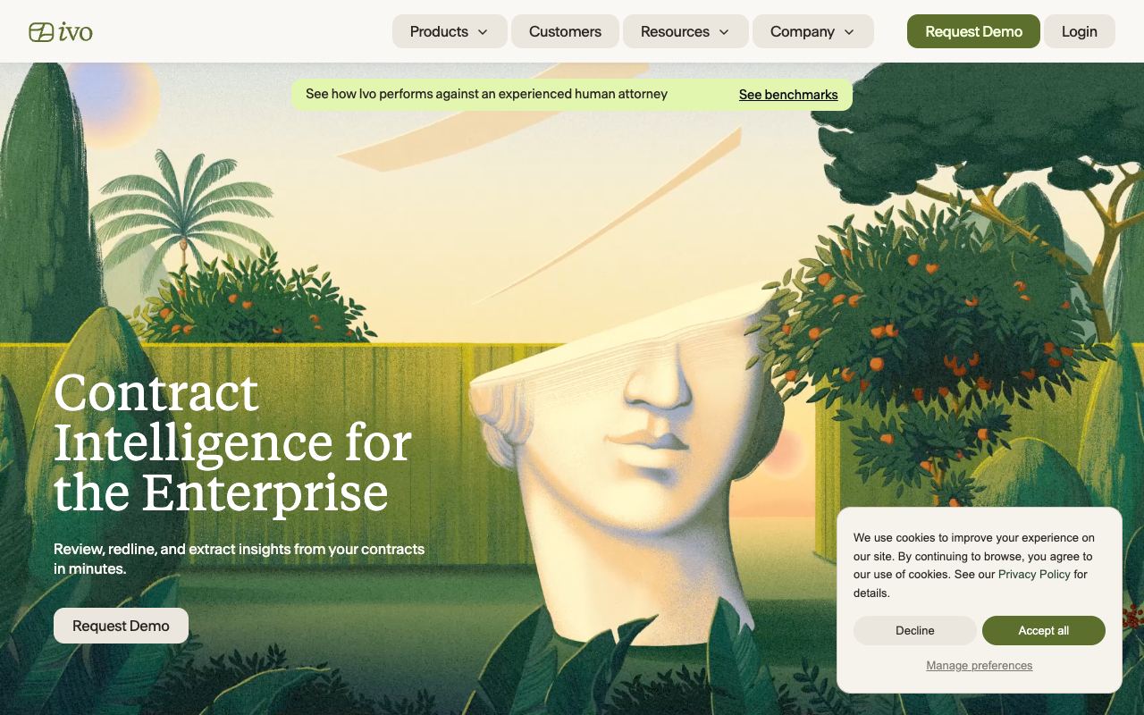 Ivo — website screenshot