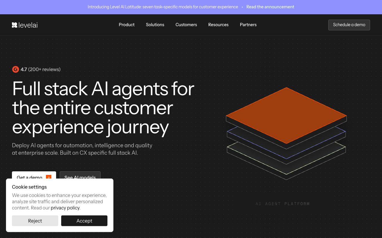 Level AI — website screenshot