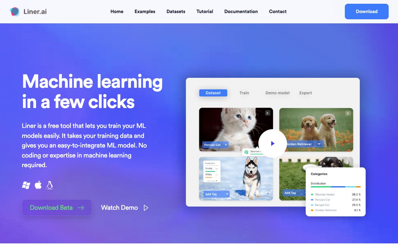 Liner.ai — website screenshot