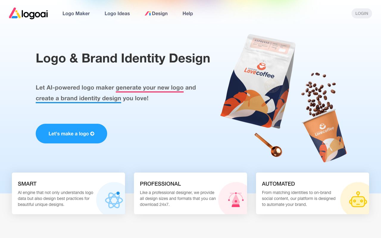 LogoAI — website screenshot