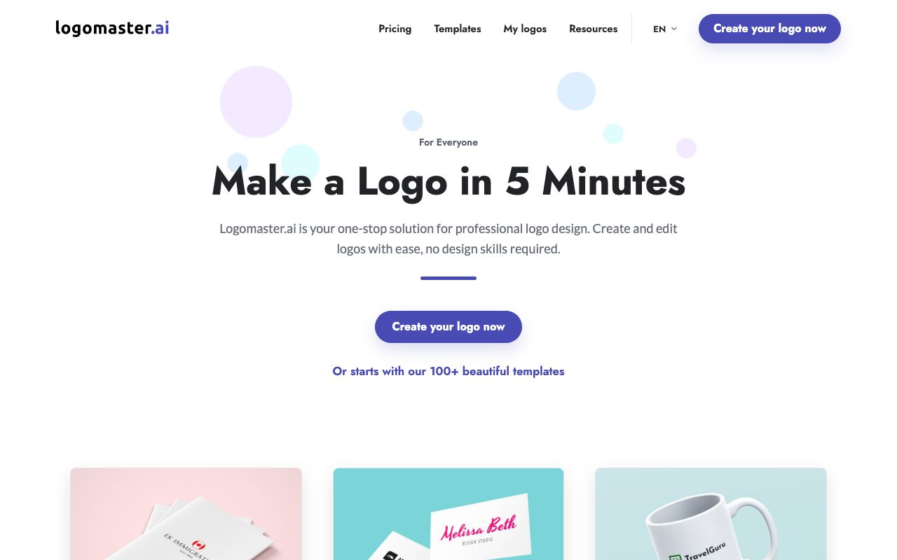 Logomaster — website screenshot