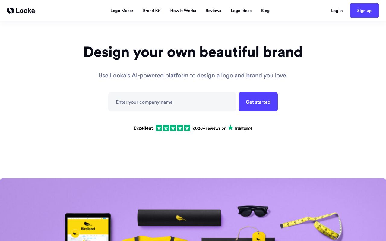 Looka — website screenshot