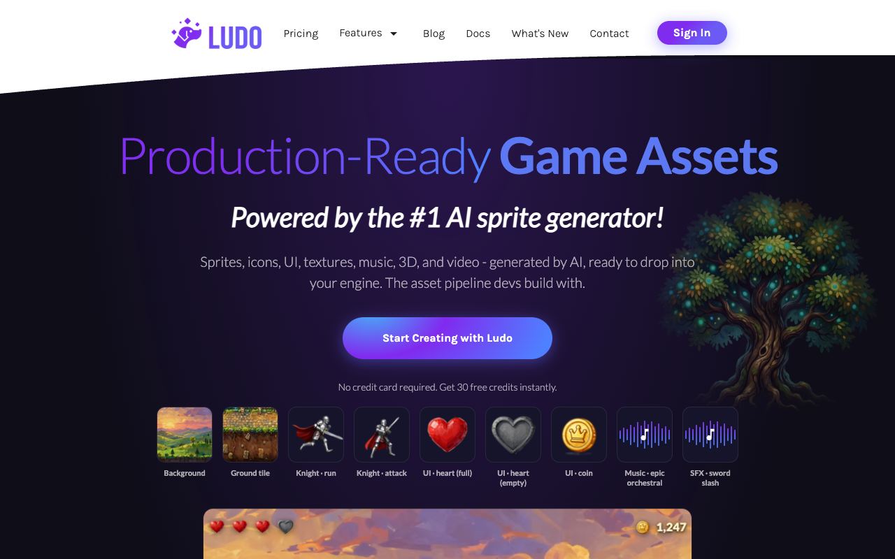 Ludo — website screenshot