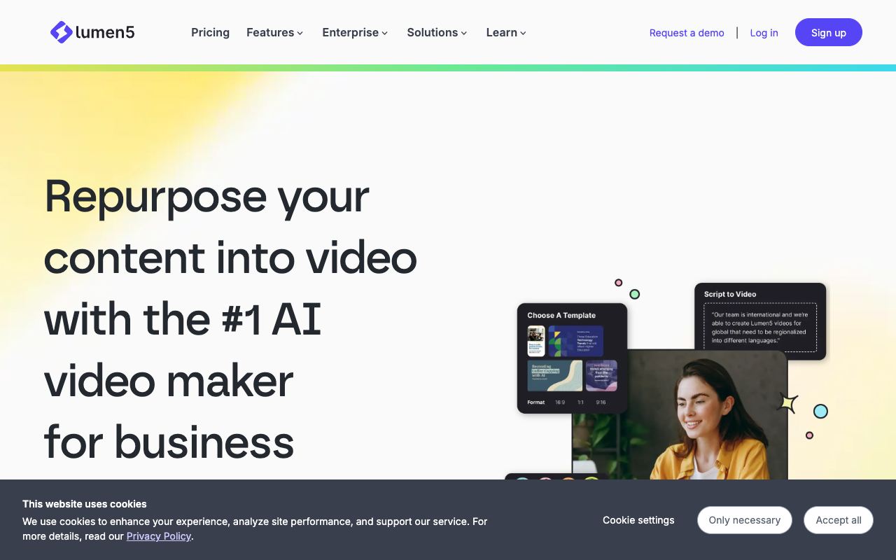 Lumen5 — website screenshot