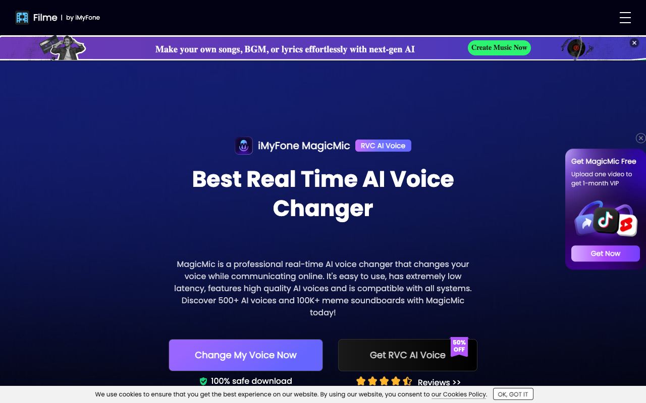 MagicMic — website screenshot