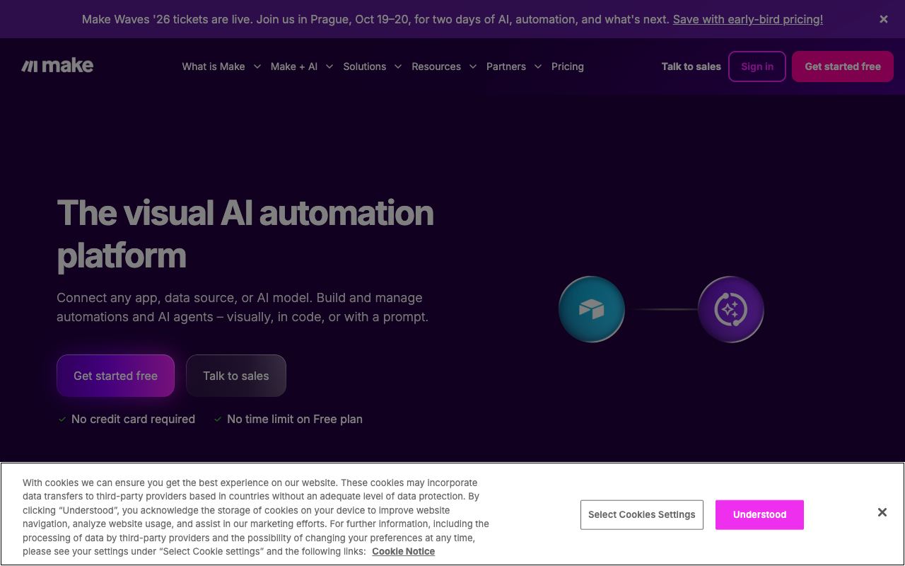 Make — website screenshot