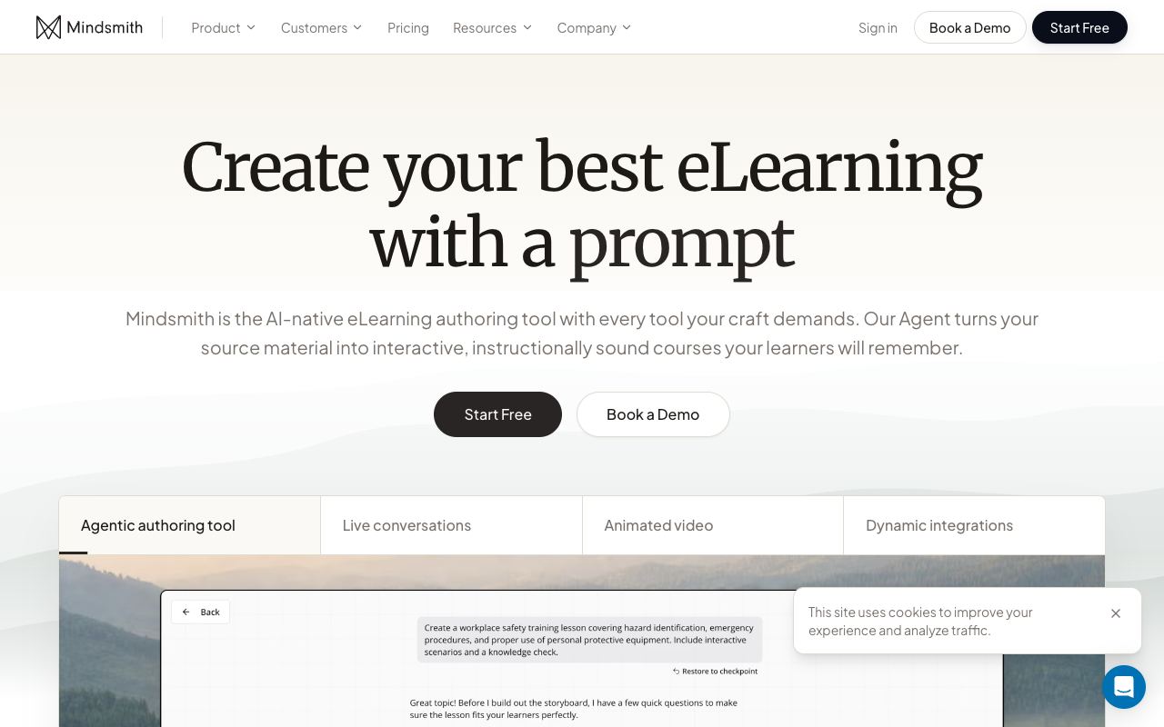 Mindsmith — website screenshot