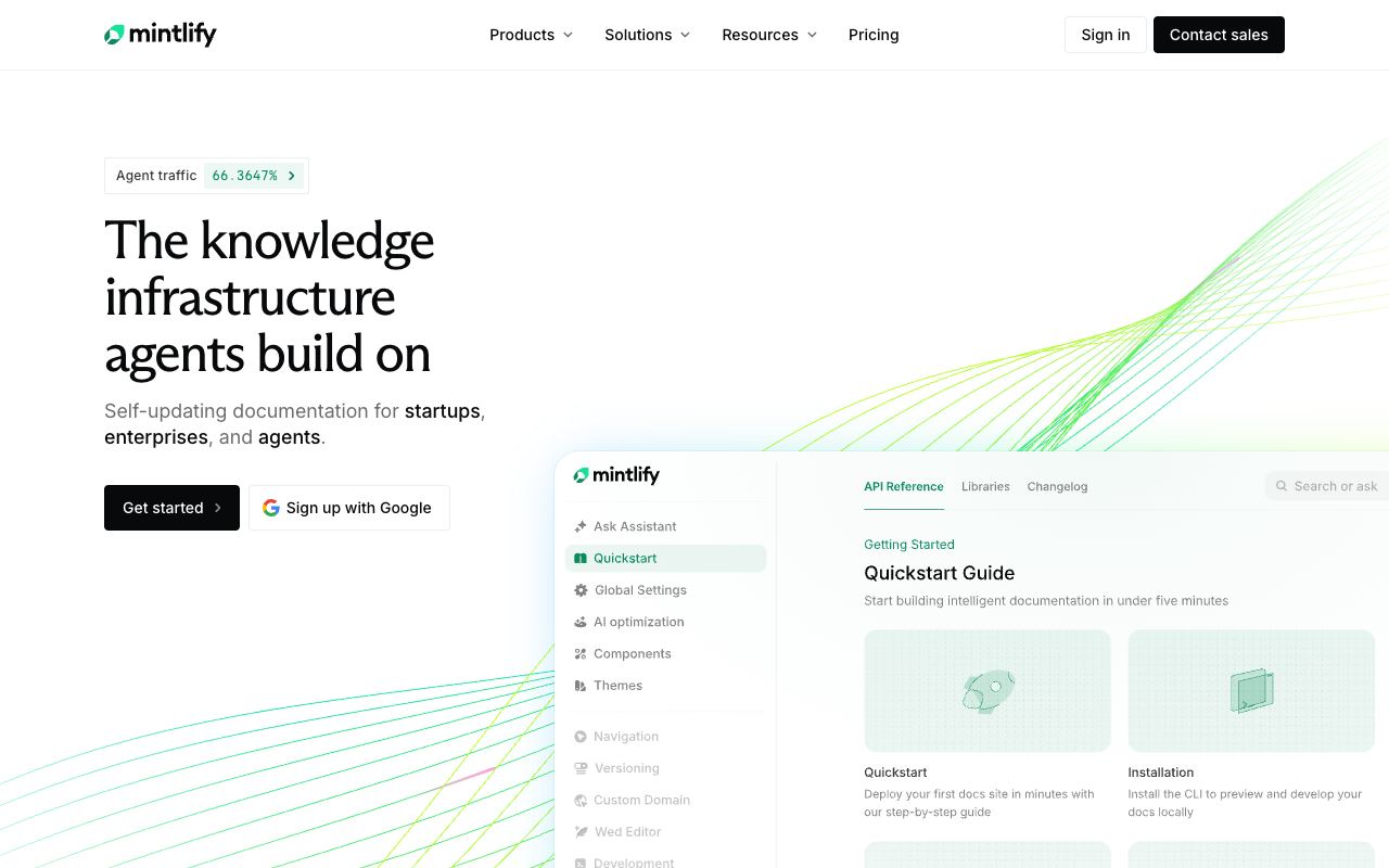 Mintlify — website screenshot
