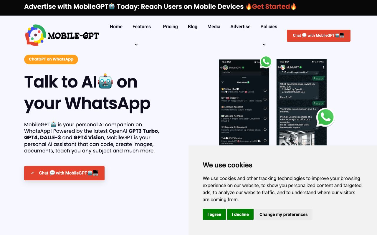 MobileGPT — website screenshot
