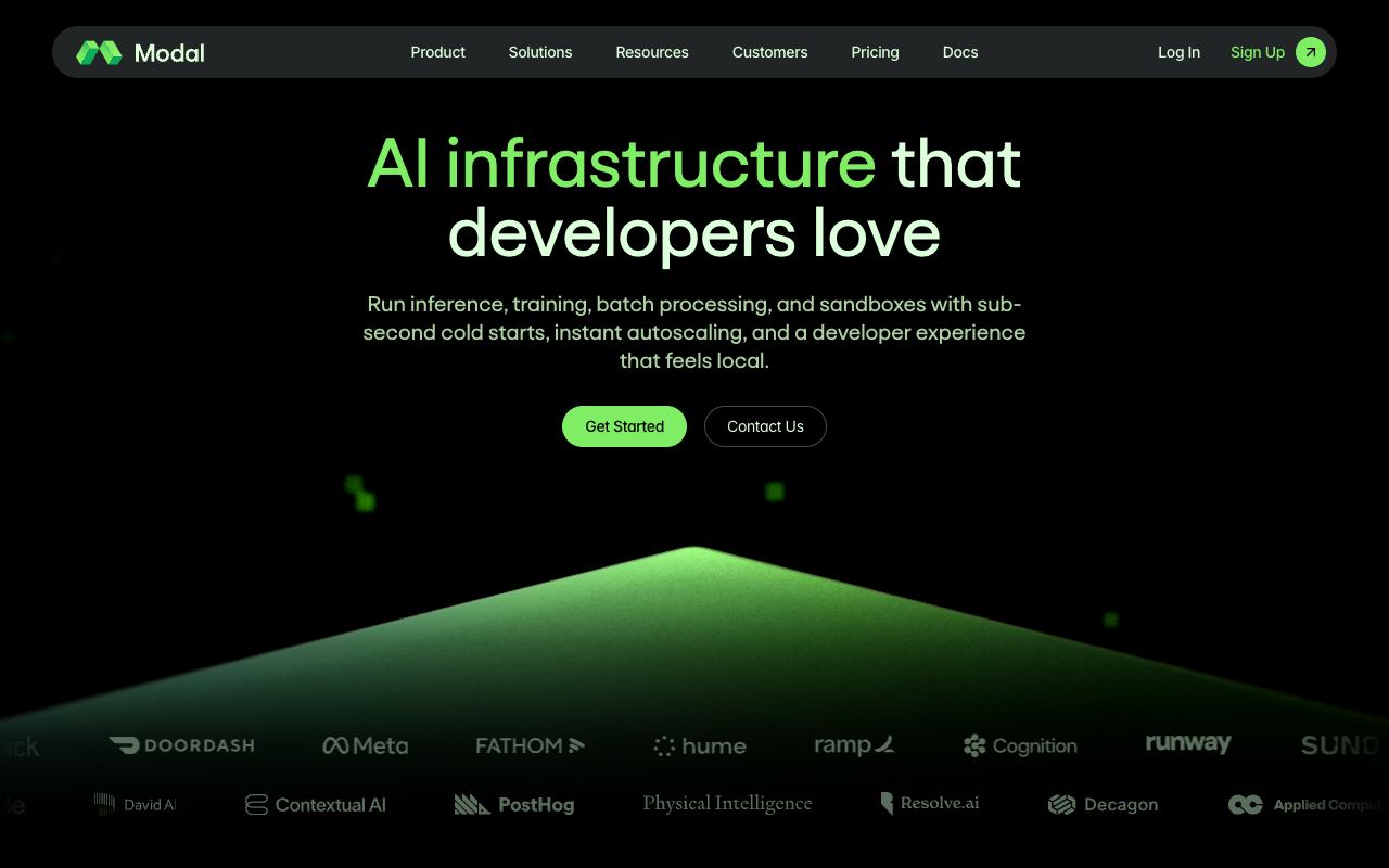 Modal — website screenshot