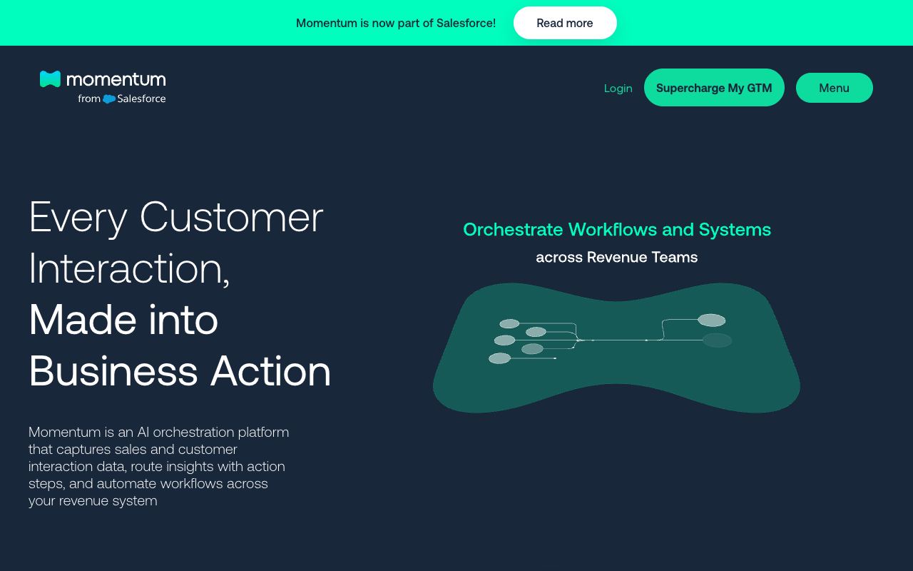Momentum — website screenshot