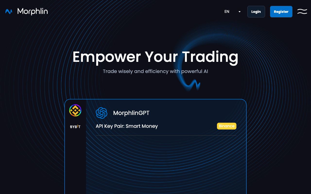 Morphlin — website screenshot