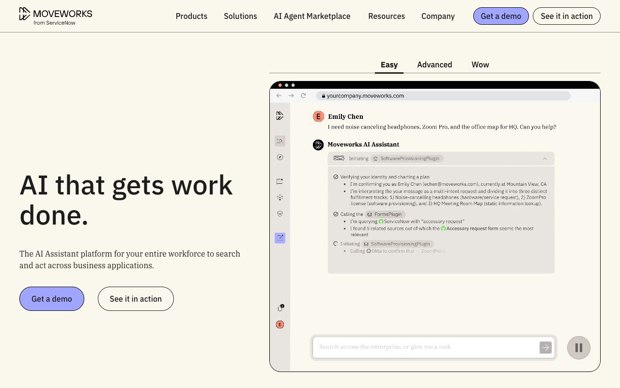 Moveworks — website screenshot
